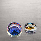 View larger image of Vibrant Luminary Crystal Collection -Small Round Paperweight